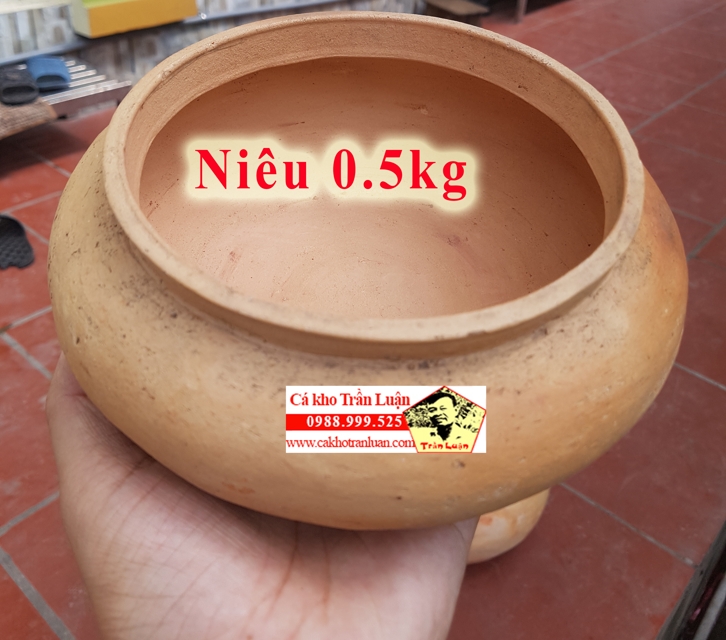 kích thước niêu cá 0.5kg