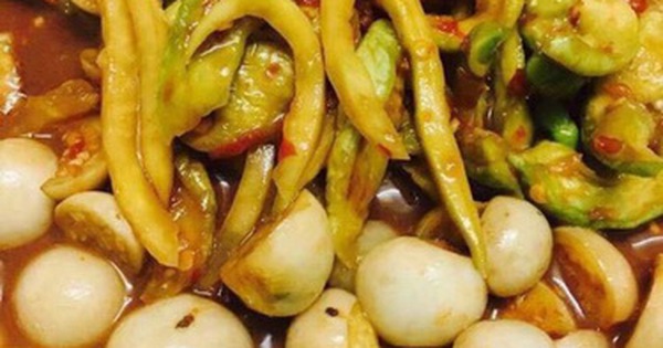Trộn mắm và cà pháo