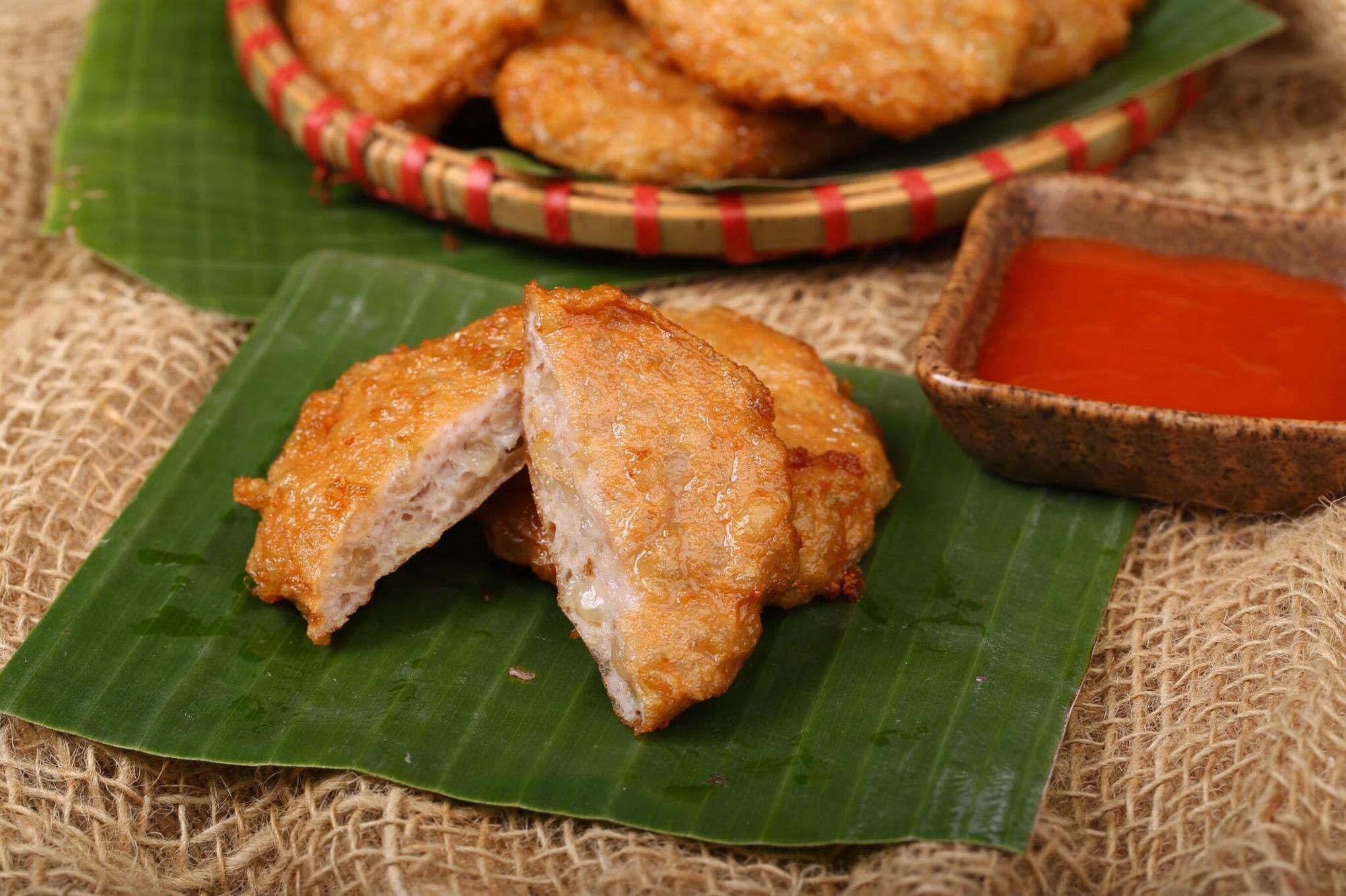chả cốm Mễ Trì chả cốm Mễ Trì