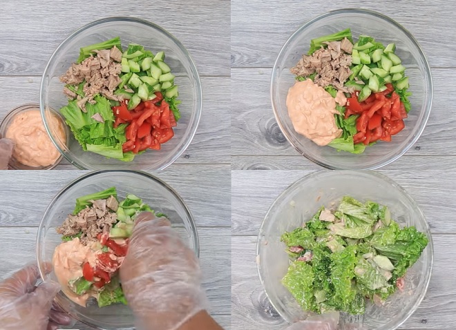 Các bước thực hiện món Salad cá ngừ chua ngọt Các bước thực hiện món Salad cá ngừ chua ngọt